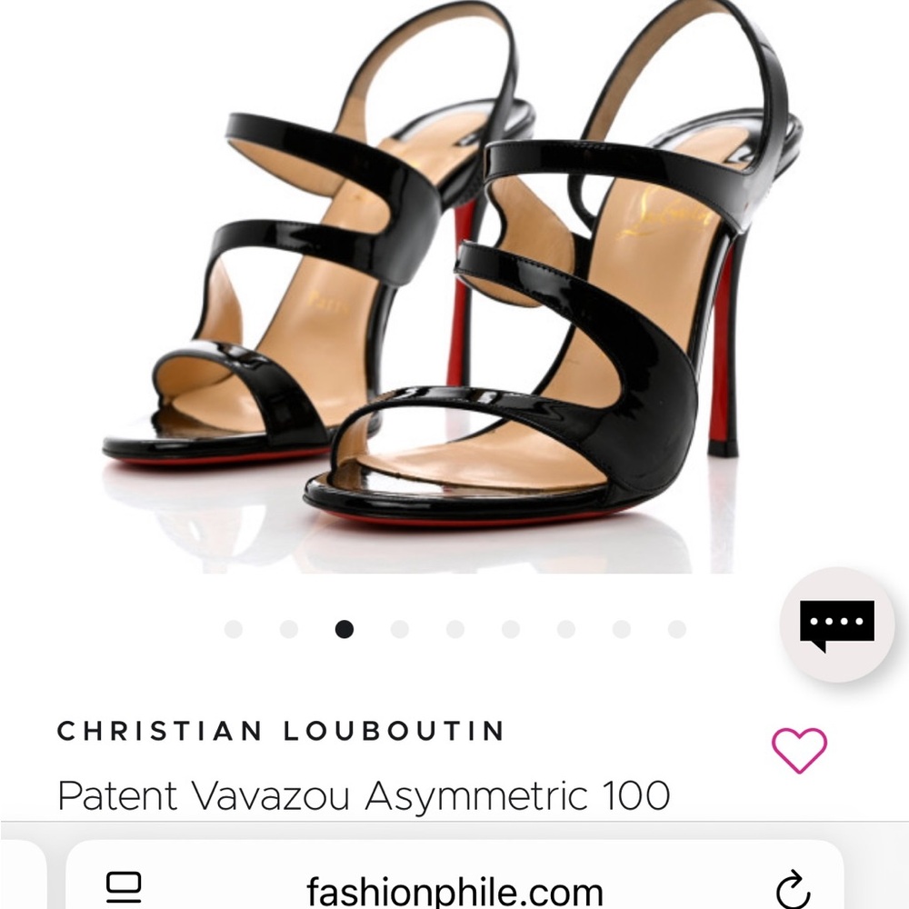 Christian Louboutin Black Patent Heels